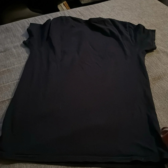 Black AC/DC back in black shirt sleeve band t shirt EDGY FEMININE - Picture 3 of 5